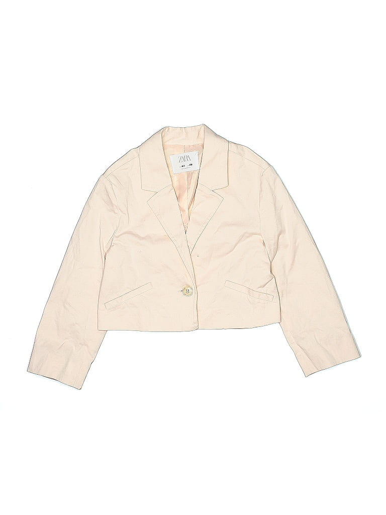 Pre-owned Zara Kids' Jacket In White