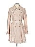 J.Crew Collection 100% Silk Pink Trenchcoat Size 12 - photo 1