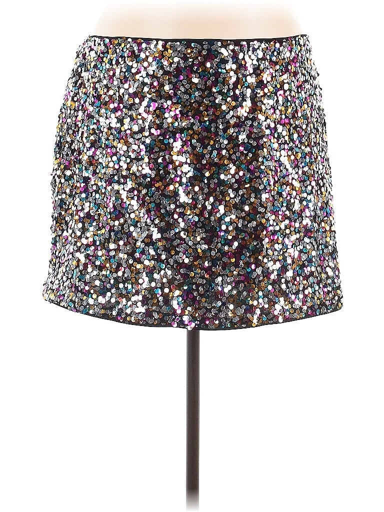 Pre-owned Assorted Brands Casual Skirt In Silver