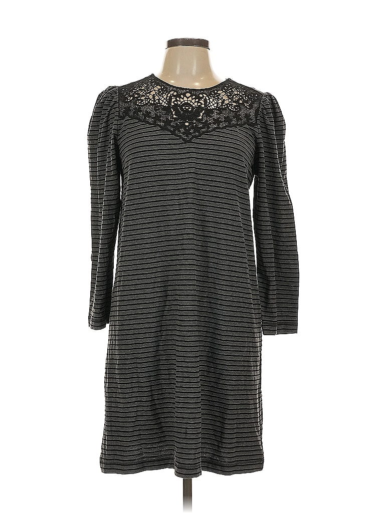 Pre-owned Ann Taylor Loft Casual Dress In Gray