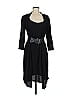 Connected Apparel Black Casual Dress Size 8 - photo 1