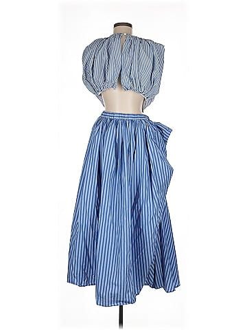 Diotima Stripes Blue Casual Dress Size M