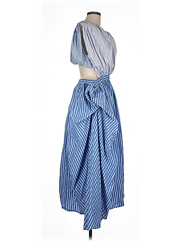 Diotima Stripes Blue Casual Dress Size M