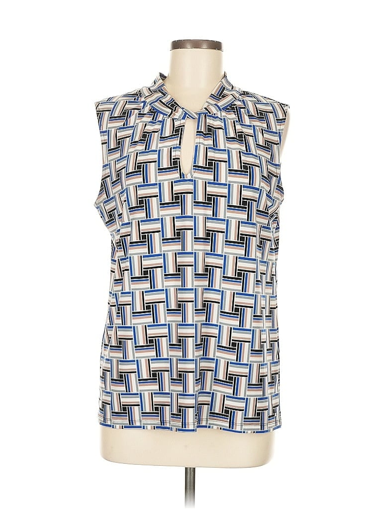 Pre-owned Tommy Hilfiger Sleeveless Blouse In Blue