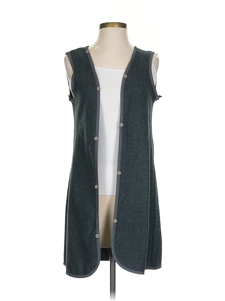 Pre-owned Nicole Miller Sweater Vest In Gray