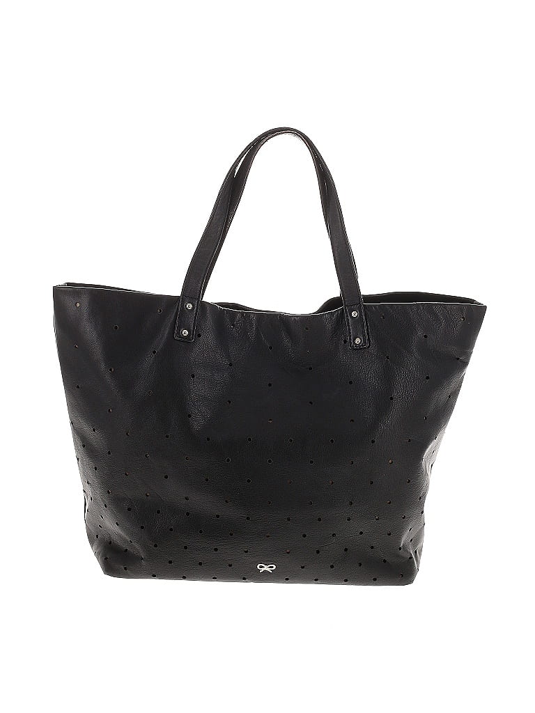 Anya Hindmarch 100% Leather Stars Black Leather Tote One size - photo 1