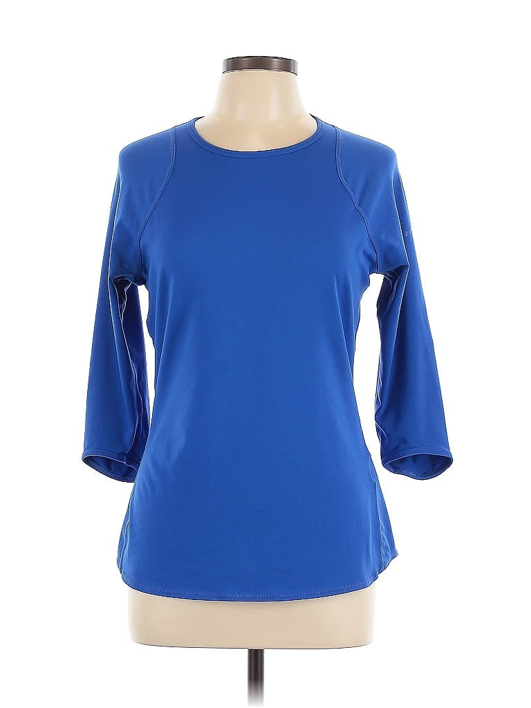 Pre-owned Nike 3/4 Sleeve T-shirt In Blue