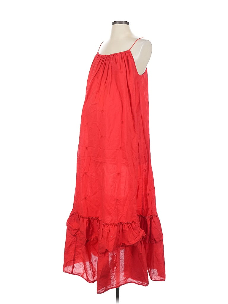 A Pea in the Pod 100% Cotton Red Casual Dress Size XS - photo 1