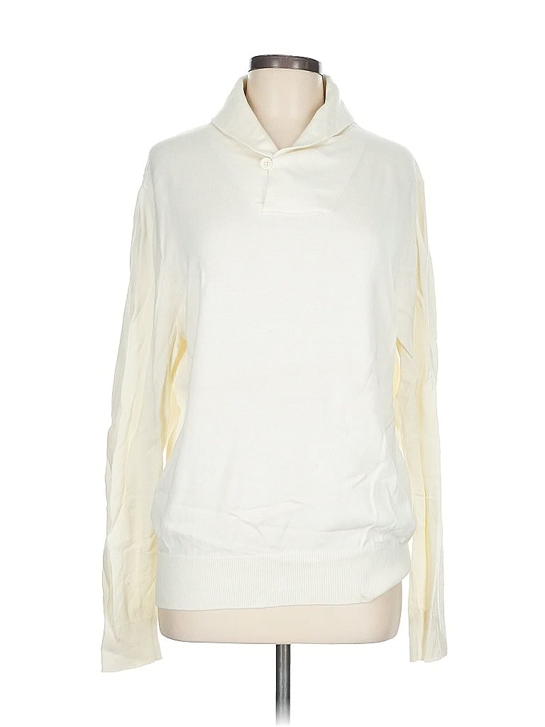 Pre-owned Assorted Brands Pullover Sweater In White