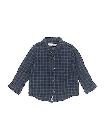 Zara Baby Long Sleeve Button-Down Shirt (view 1)