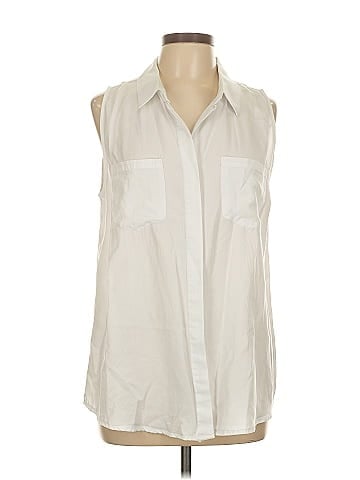 Velvet Heart Sleeveless Button-Down Shirt (view 1)