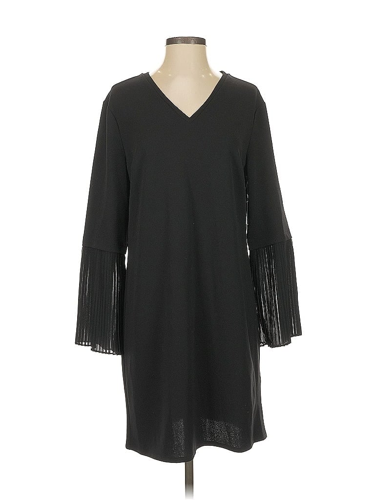 Pre-owned H By Halston Casual Dress In Black