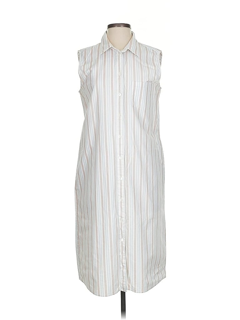 Bellerose 100% Cotton Ivory Brown Casual Dress Size 3 - photo 1