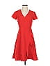 Draper James 100% Polyester Solid Red Cocktail Dress Size 0 - photo 1
