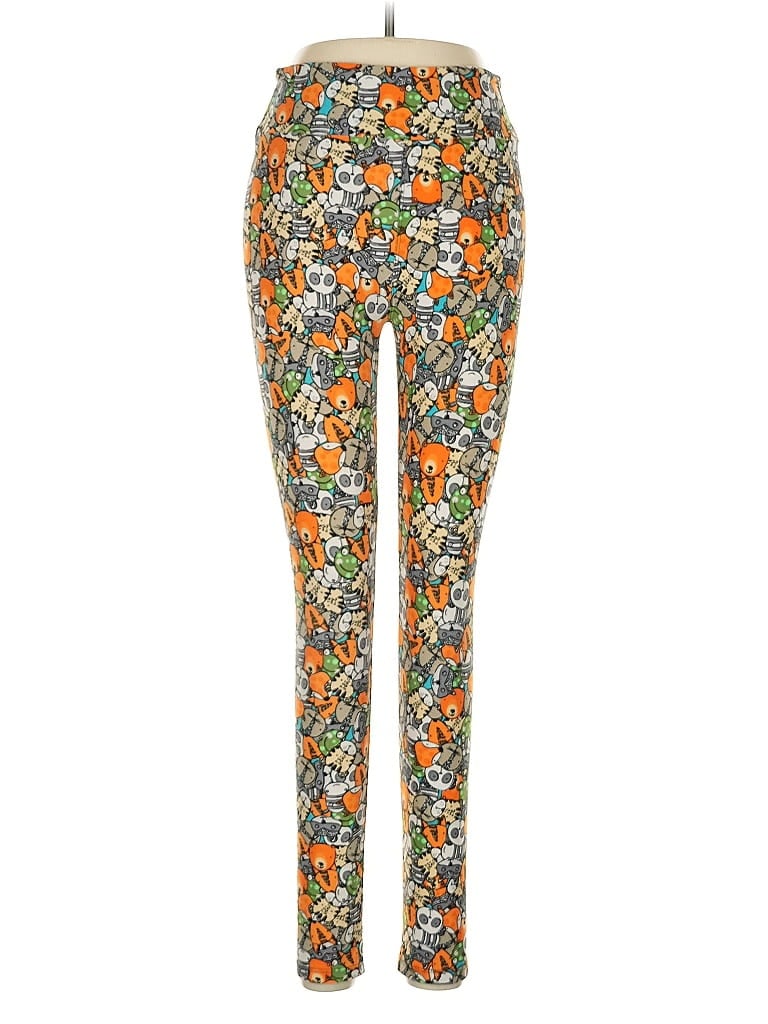 Pre-owned Lularoe Leggings In Orange