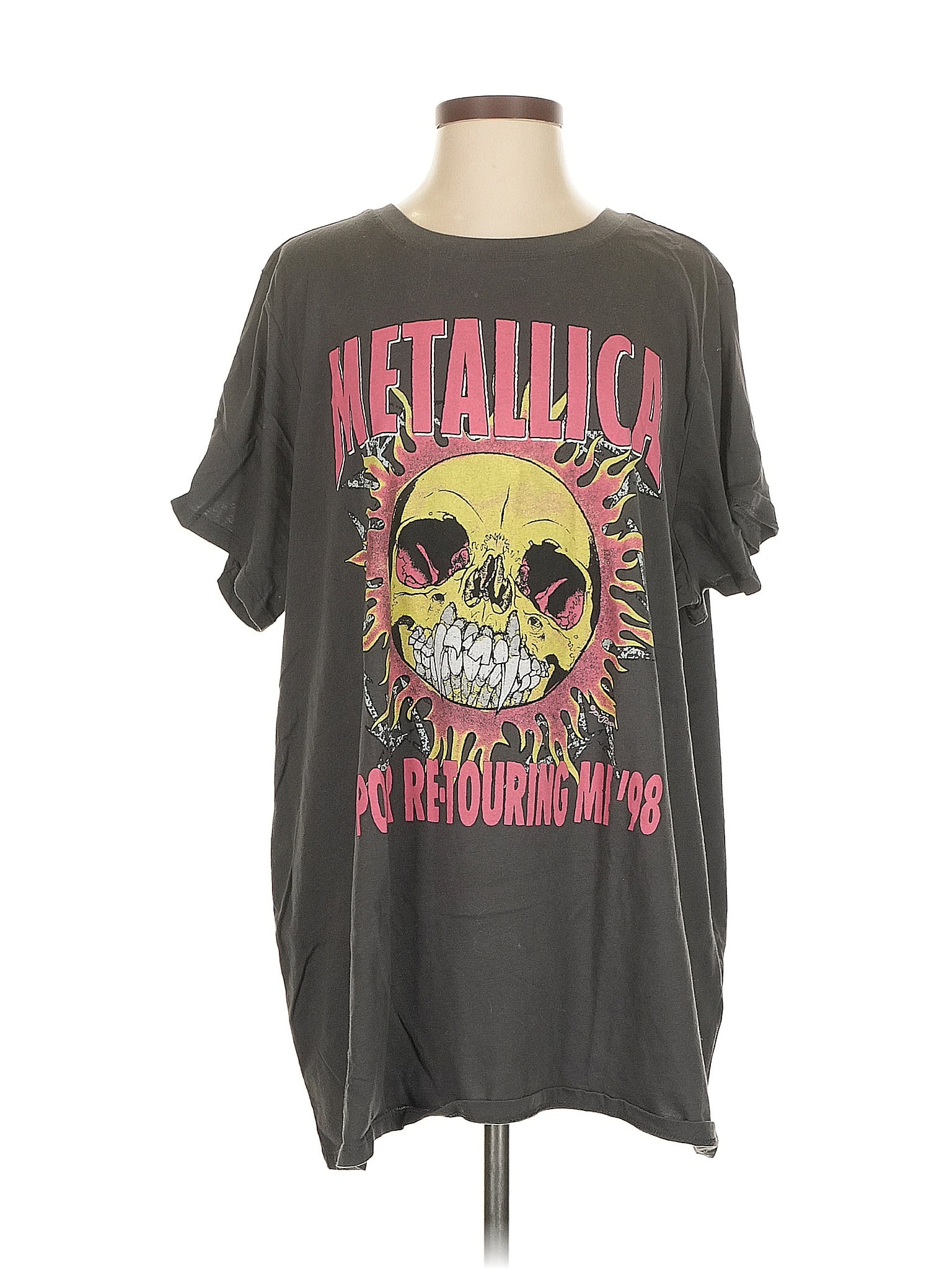 Metallica Gray Short Sleeve T-Shirt Size 3