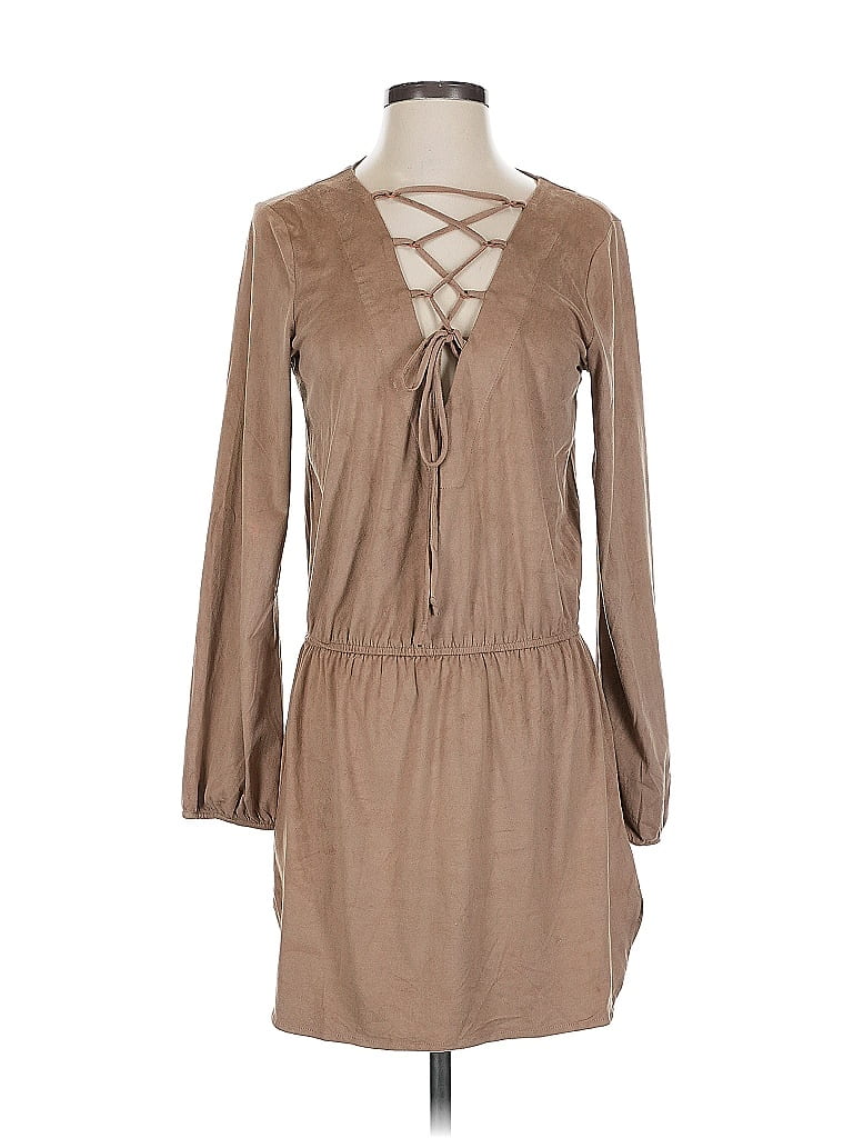 Pre-owned Love Culture Casual Dress In Brown