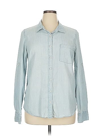 J.Crew Factory Store Long Sleeve Button-Down Shirt (view 1)