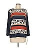Alfred Dunner Animal Print Blue Pullover Sweater Size M - photo 1
