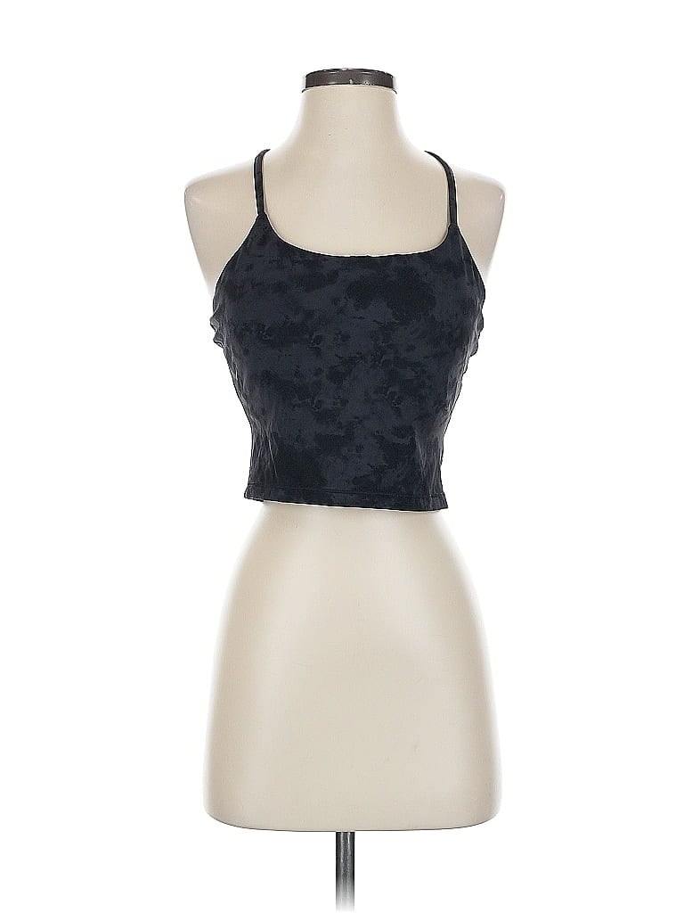 Pre-owned Crz Yoga Tank Top Black Halter Neckline Tops