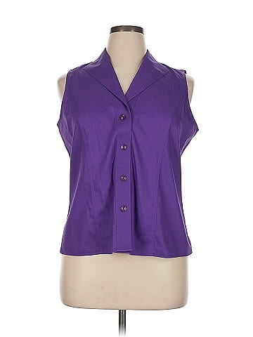 Jones New York Collection Sleeveless Button-Down Shirt (view 1)