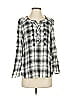Daniel Rainn 100% Rayon Silver Long Sleeve Blouse Size S - photo 1