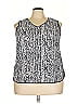 dalia 100% Polyester Silver Tank Top Size 2X - photo 1