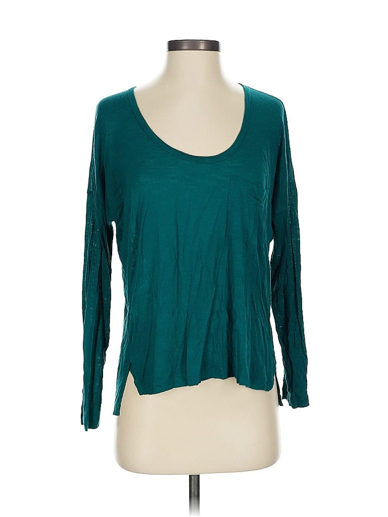 Pre-owned Madewell 3/4 Sleeve T-shirt In Blue