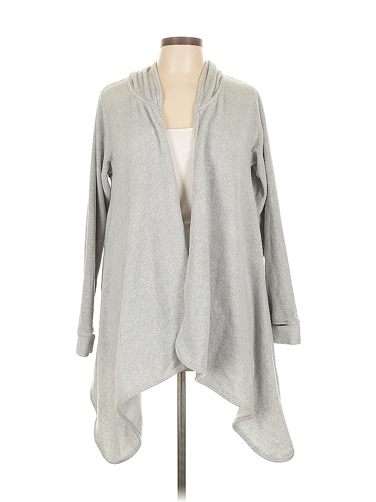 Cuddl Duds Gray Cardigan Size L 64 off ThredUp