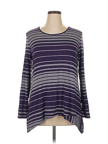 LOGO by Lori Goldstein Long Sleeve Top (view 1)