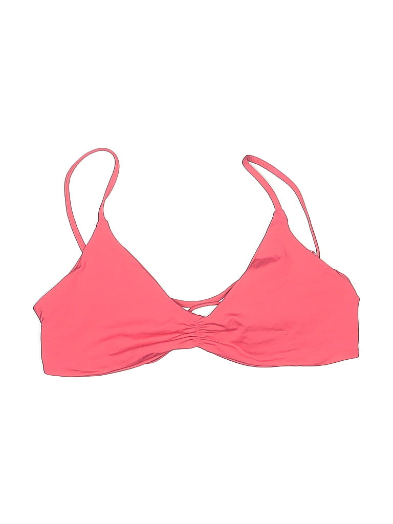 L Space Solid Pink Swimsuit Top Size M - photo 1