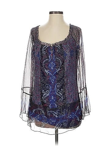 Hale Bob 3/4 Sleeve Silk Top (view 1)