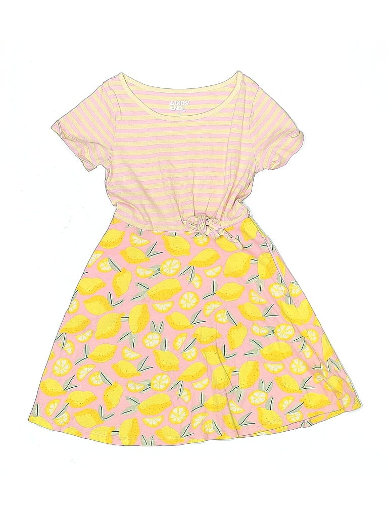 Click to view more detailed imagery on our partner's website Pre-owned Lands' End Kids' Dress In Yellow