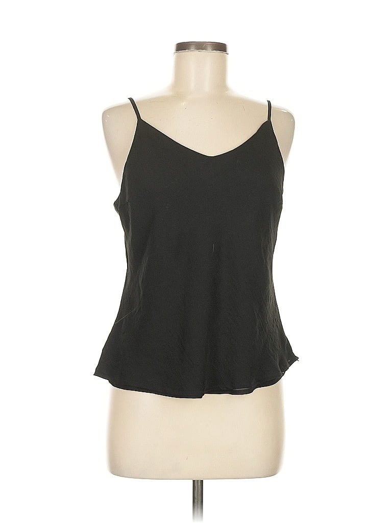 Pre-owned Cupcakes And Cashmere Sleeveless Top Black Sweetheart Neckline Tops