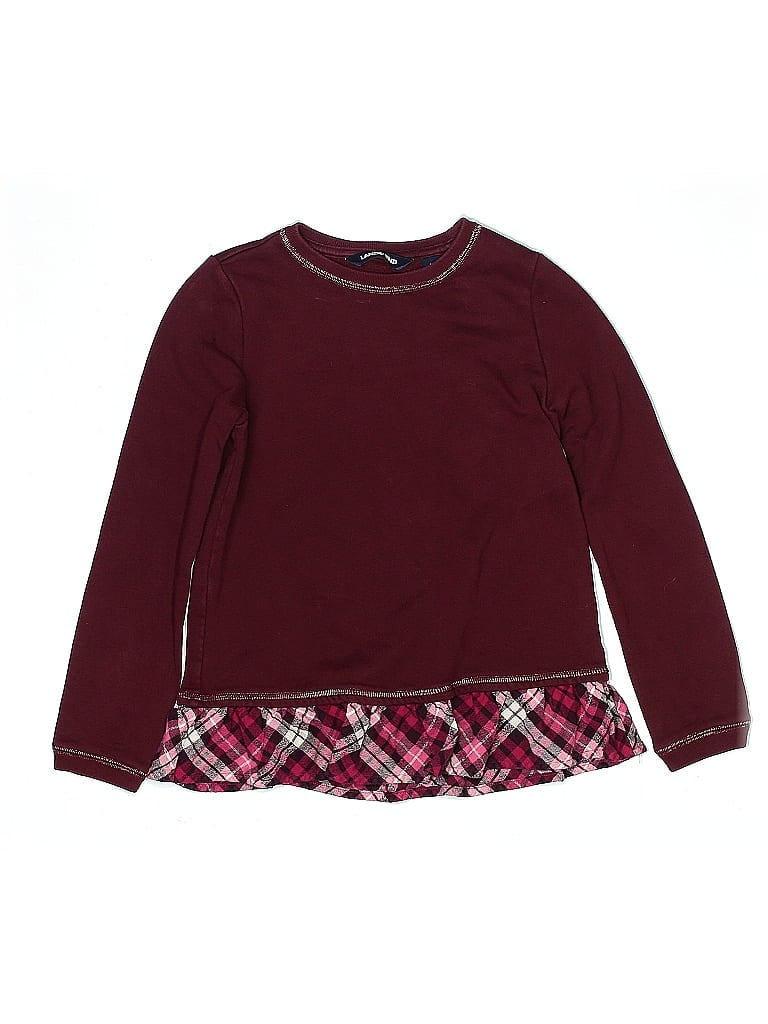 Click to view more detailed imagery on our partner's website Pre-owned Lands' End Kids' Dress In Burgundy