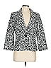 Kasper 100% Polyester Animal Print Ivory Blazer Size 6 - photo 1