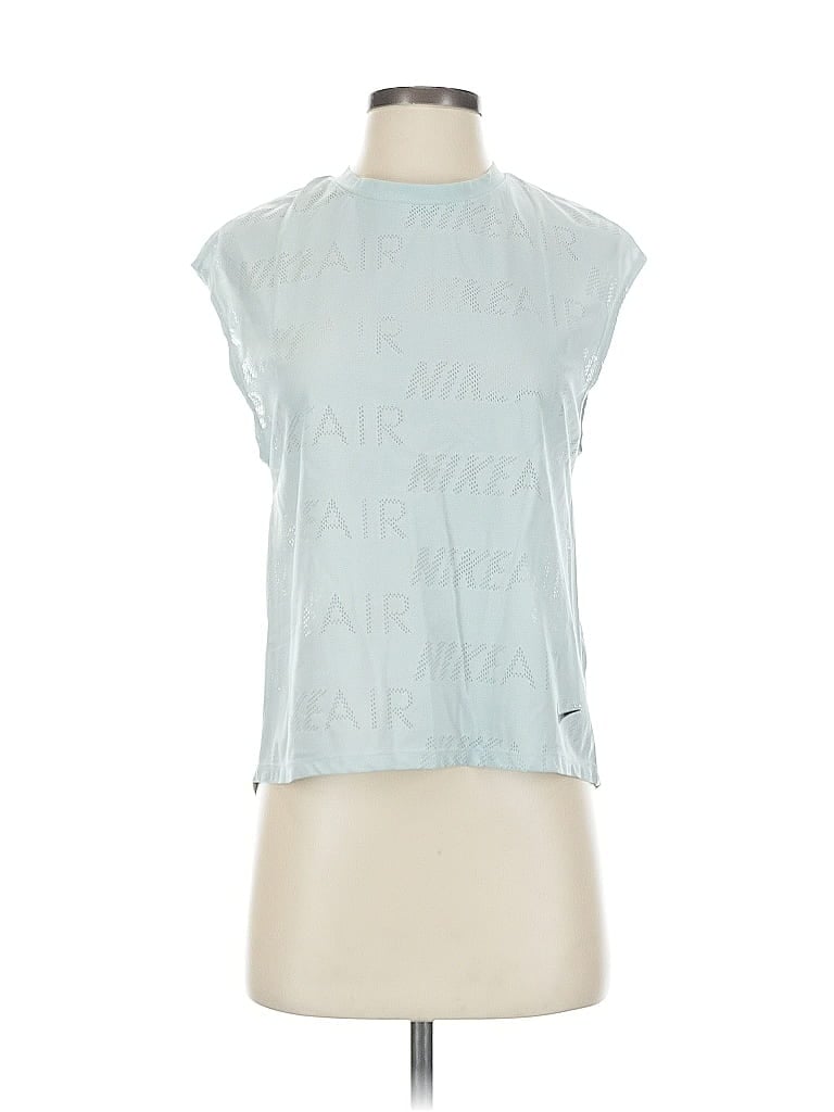 Pre-owned Nike Sleeveless T-shirt In Blue