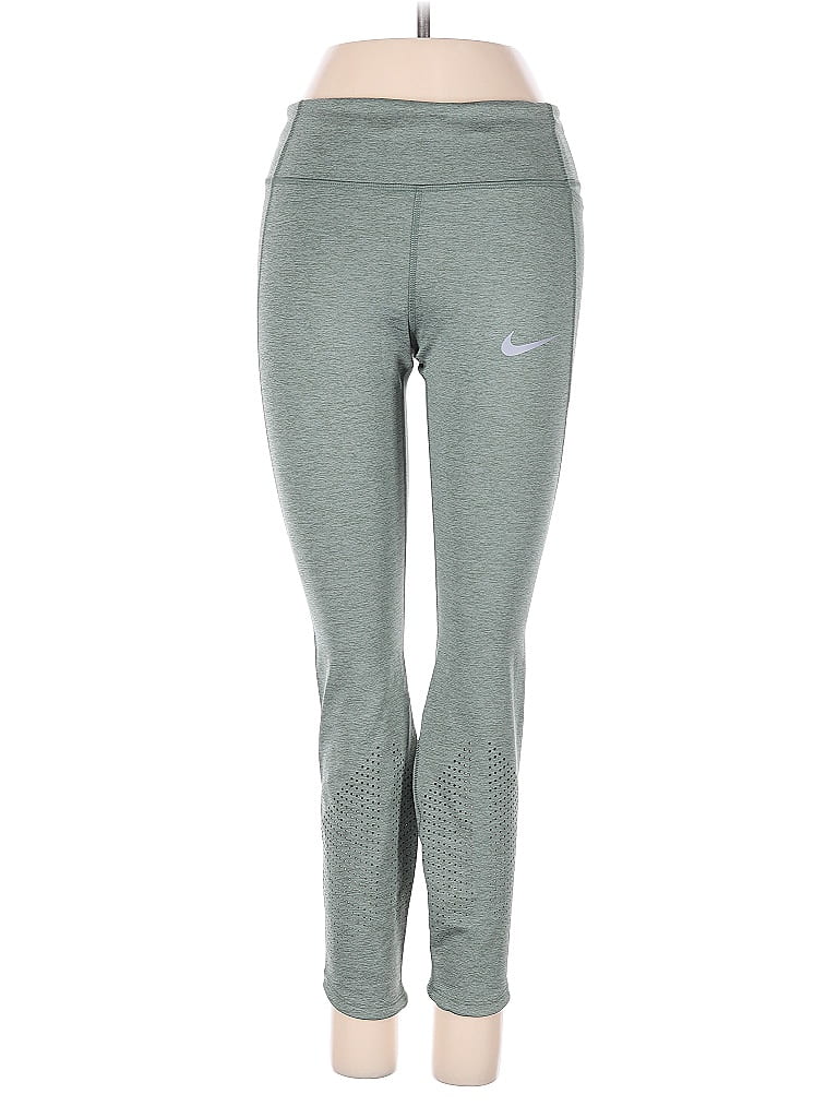 Pre-owned Nike Yoga Pants In Green
