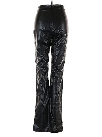 White Fox Faux Leather Pants (view 2)