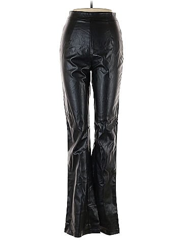 White Fox Faux Leather Pants (view 1)