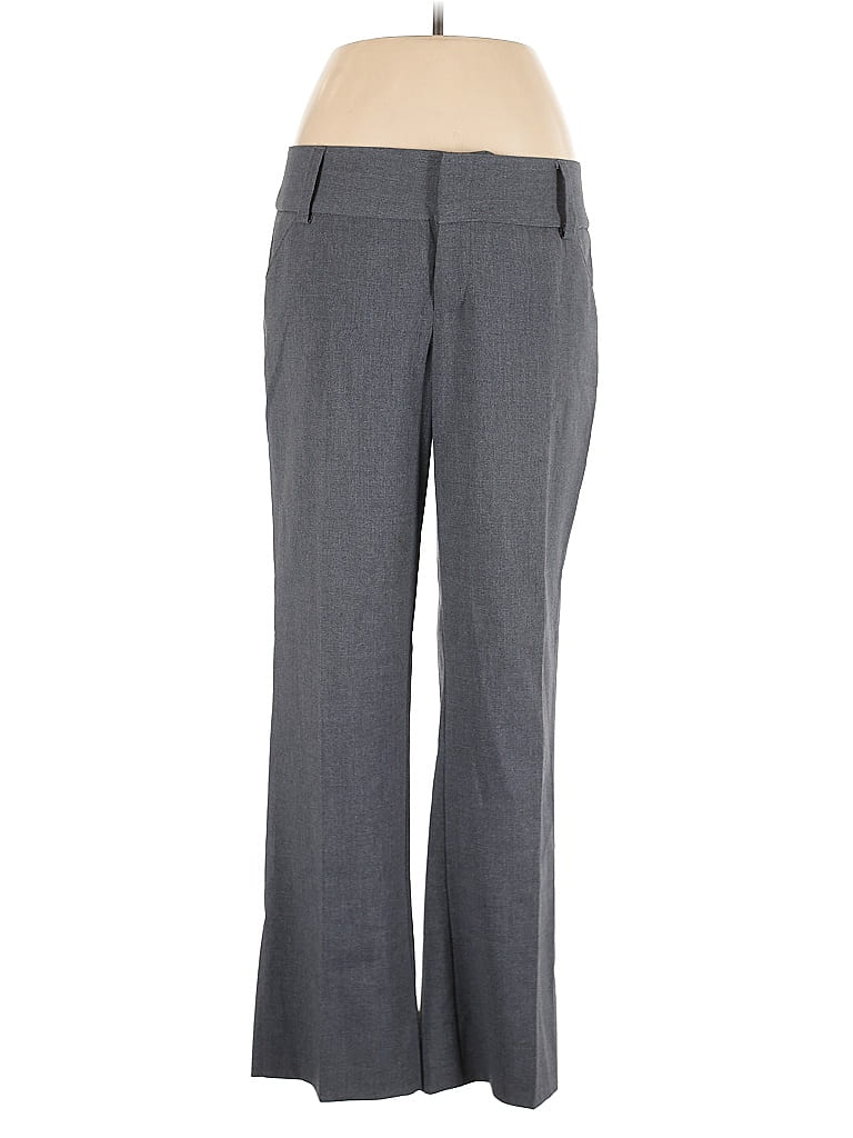 Daisy Fuentes Chevron-herringbone Gray Dress Pants Size 10 - photo 1