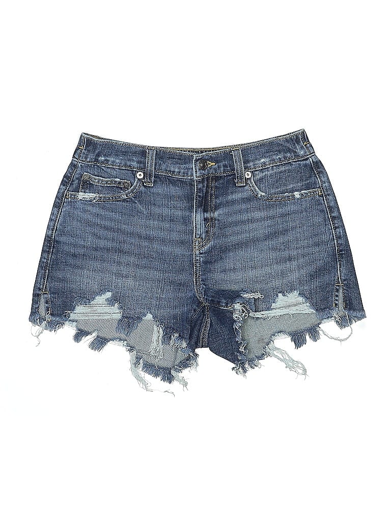 Pre-owned Aerie Denim Shorts In Blue