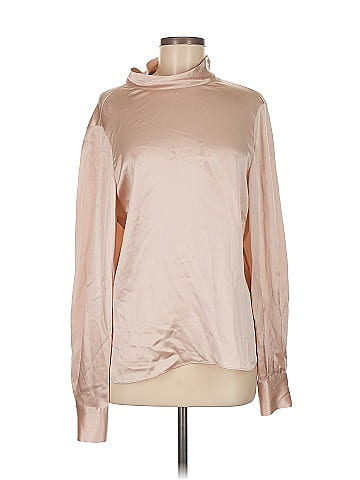 Vince. Long Sleeve Silk Top (view 1)