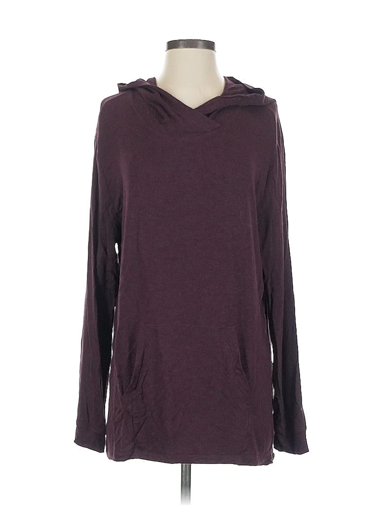 Pre-owned Cabi Pullover Hoodie In Burgundy