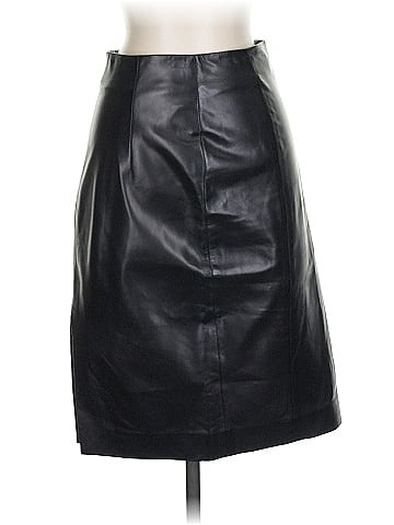 Barneys New York Leather Skirt (view 1)