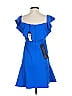 BCBGMAXAZRIA 100% Polyester Solid Blue Cocktail Dress Size 4 - photo 2