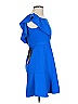 BCBGMAXAZRIA 100% Polyester Solid Blue Cocktail Dress Size 4 - photo 4