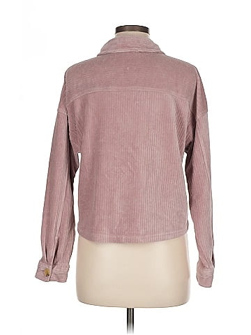 Pink Rose Long Sleeve Button-Down Shirt (view 2)