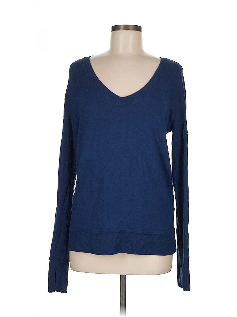 Pre-owned Athleta Pullover Sweater In Blue
