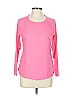T by Talbots Pink 3/4 Sleeve T-Shirt Size L (petite) - photo 1
